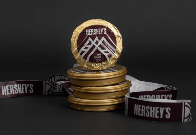 Hershey's Olympic medal chocolates