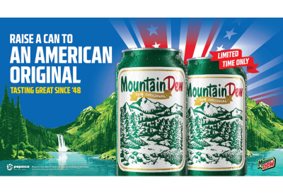 Mountain Dew commemorative cans